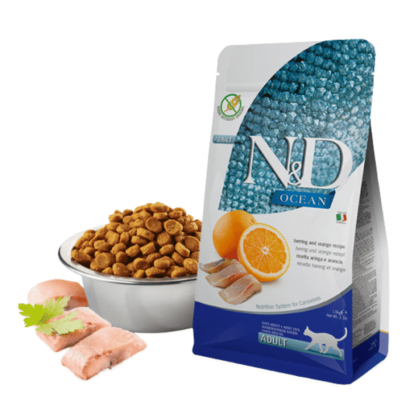 FARMINA N&D Cat Ocean Herring and Orange recipe Adult 10kg