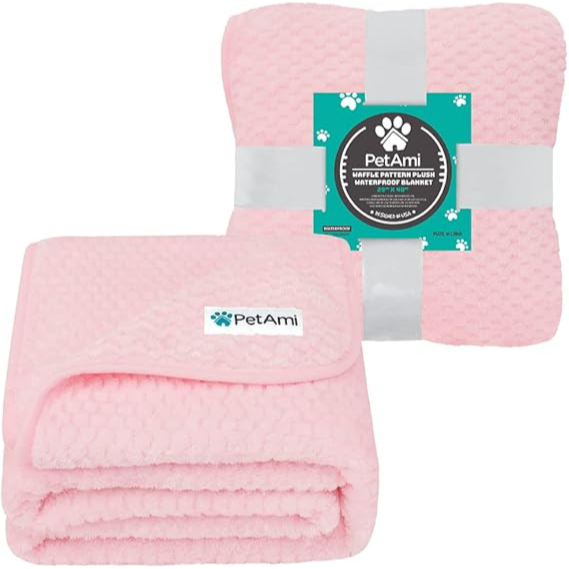 Pet Ami Blanket 29*40 inch Pink waterproof