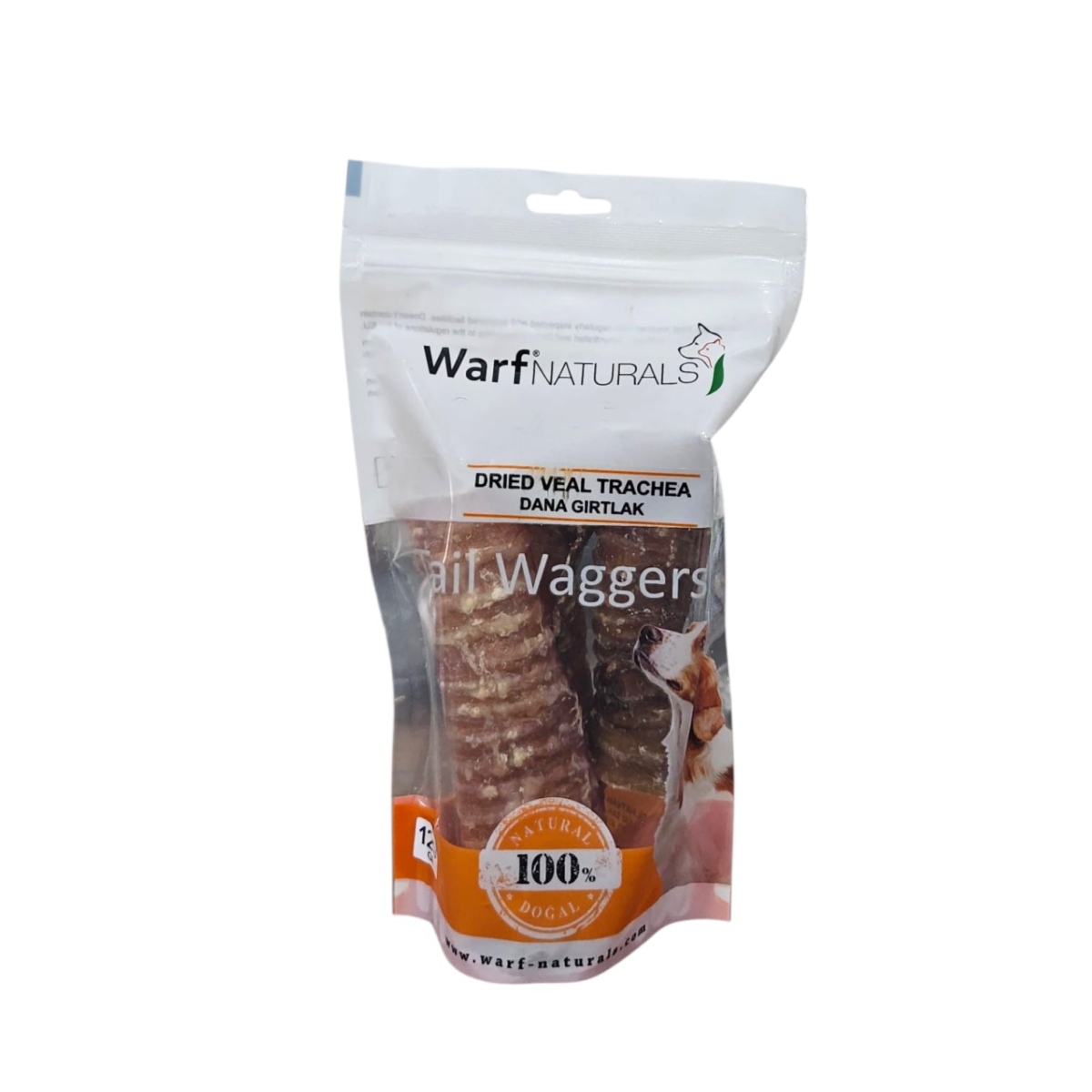 Warf Dried Veal trachea , Natural and healthy Snack 120 g