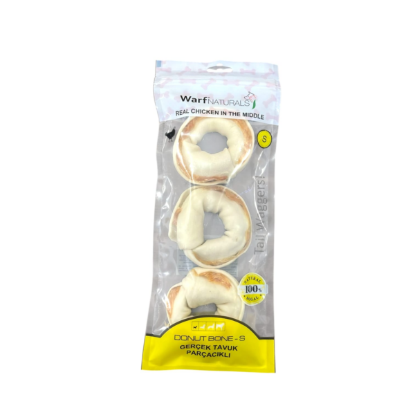 Warf Tail Waggers Donut with Real Chicken in Middle 3PCS 8cm /193 g