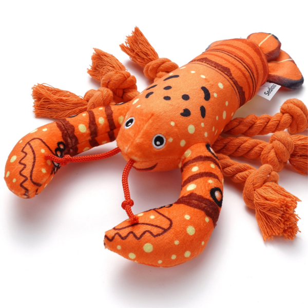 A stuffed crab toy for pets