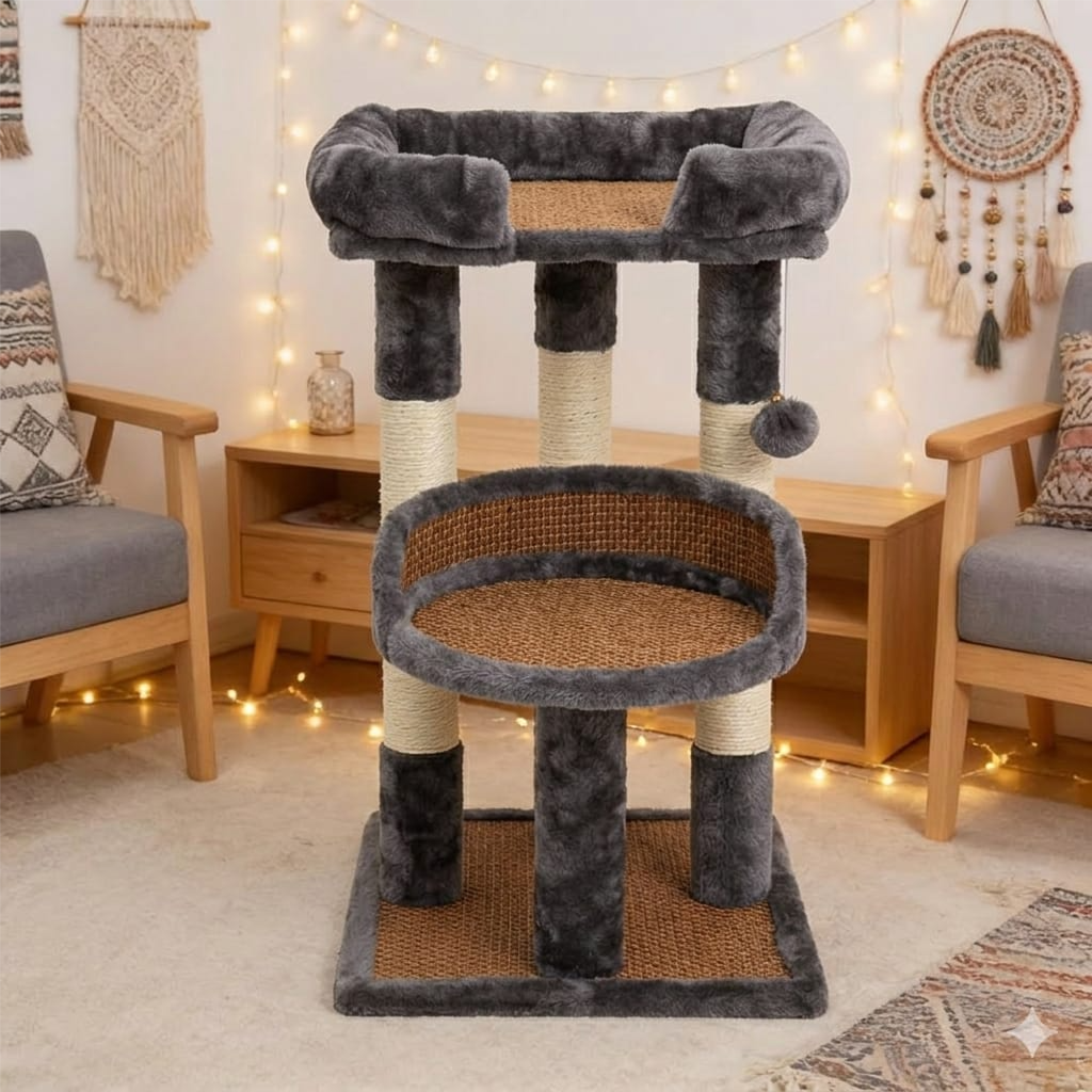 Keyar Zone cat tree dark grey