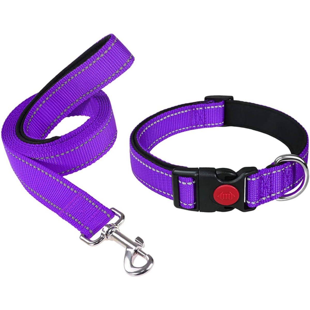 Reflective dog leash different color M size