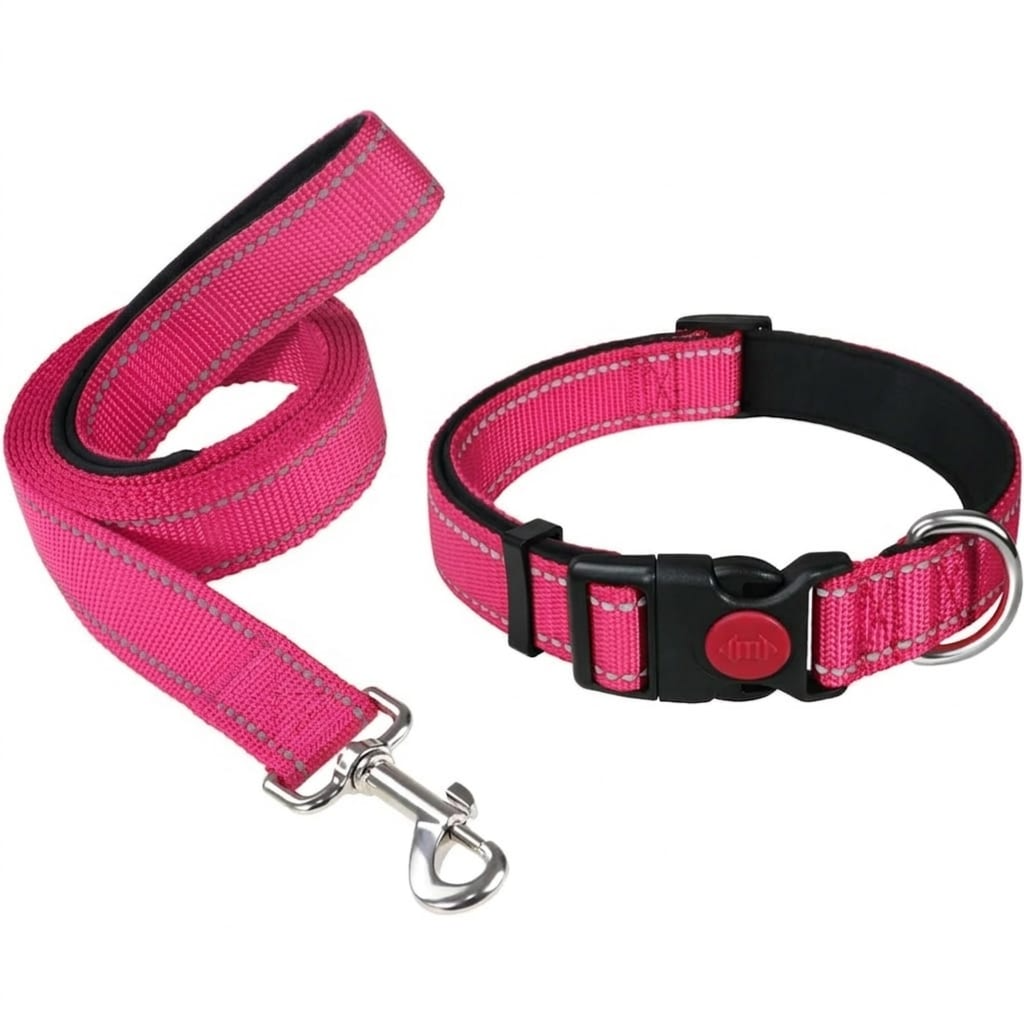 reflective dog leash different color M size