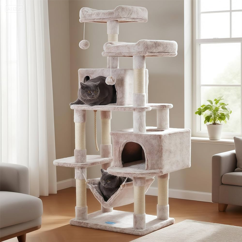 Hey brother larg Mushroom colore cat tree
