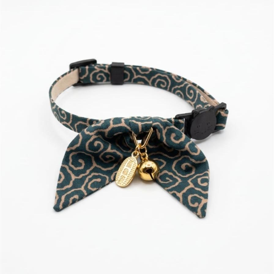 Petsokoo pet collar M size DC green Size M 20-31cm