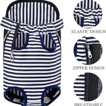 Pet Shoulder Bag Blue &white color XL size