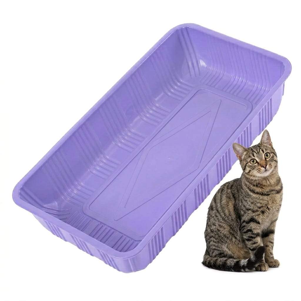 tesco disposable cat litter box plastic