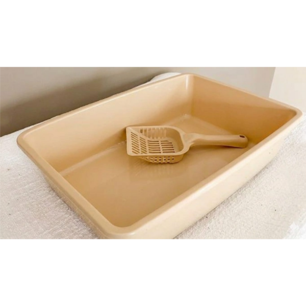 Amyhill open cat litter box 37*27*10 cm