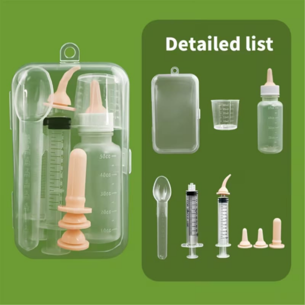 Set of pet feeding