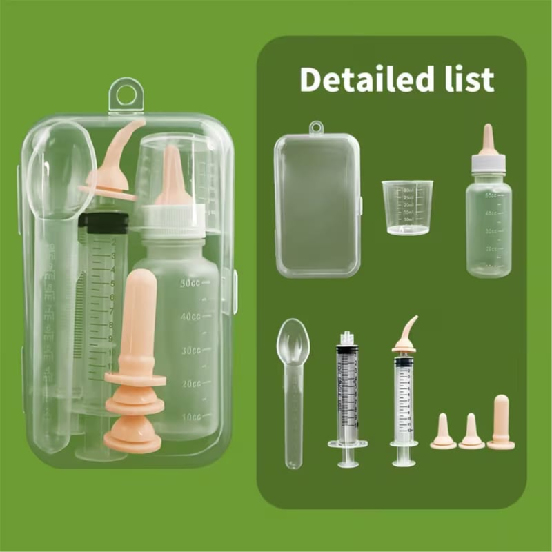 Set of pet feeding