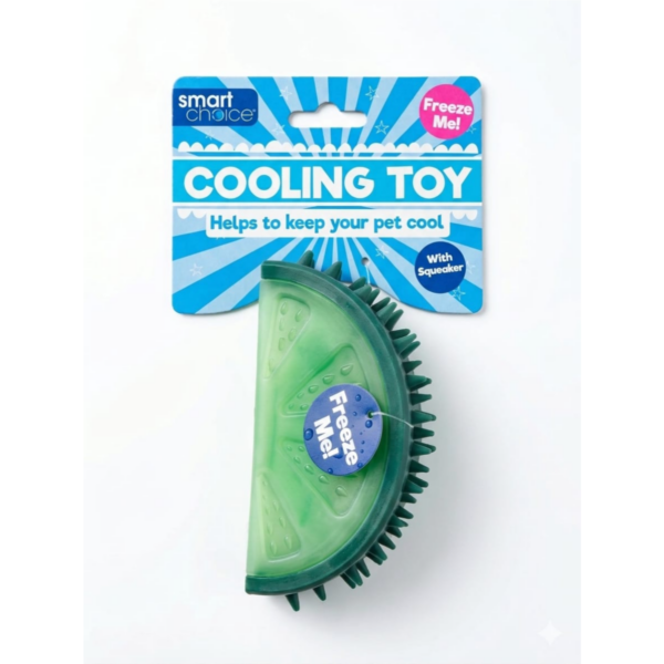 smart coice cooling toy with squeaker green color