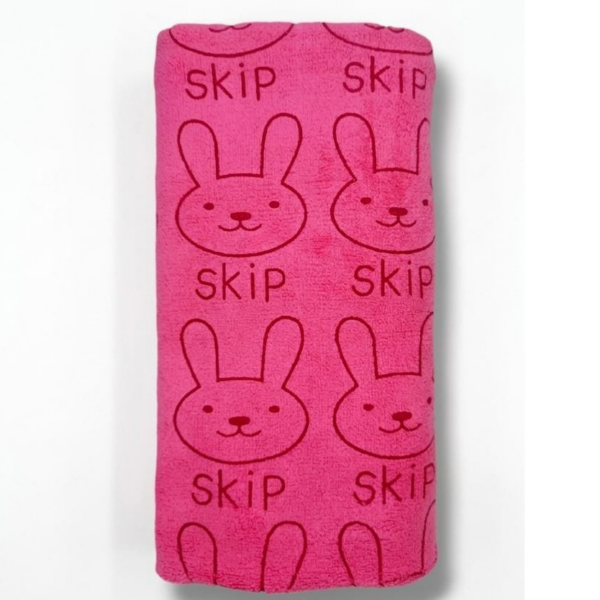 Drying Towel 51*100 cm Pink Skip Length 100cm Width 55cm