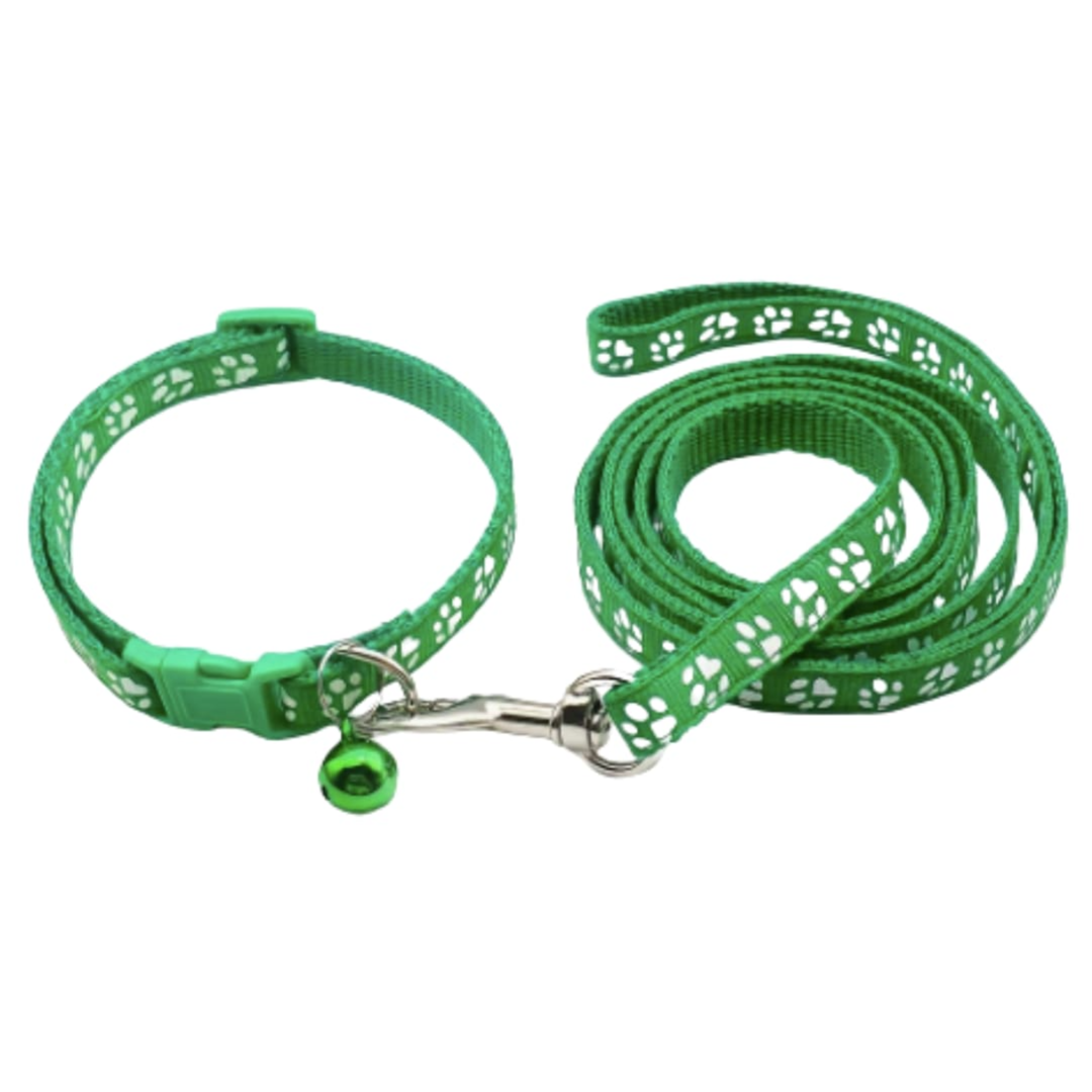 Amylove Pet collar & Leash Different color size: 19cm-32cm Leash length:120cm