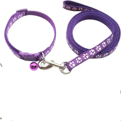 Amylove Pet collar & Leash Different color size: 19cm-32cm Leash length:120cm
