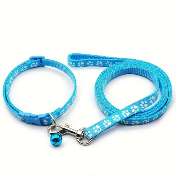Amylove Pet collar & Leash Different color size: 19cm-32cm Leash length:120cm