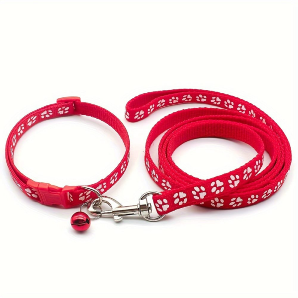 Amylove Pet collar & Leash Different color size: 19cm-32cm Leash length:120cm