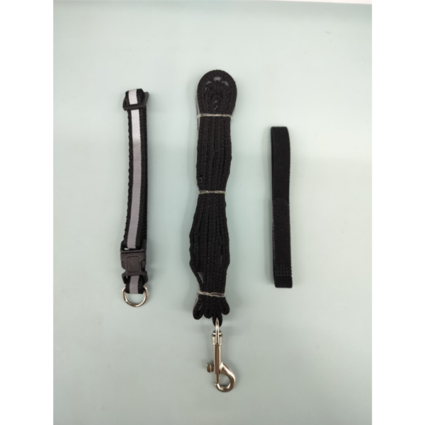 Set of 3 pcs leash , collar different color Leash 120cm Collar 22cm-28cm