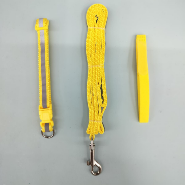 Set of 3 pcs leash , collar different color Leash 120cm Collar 22cm-28cm