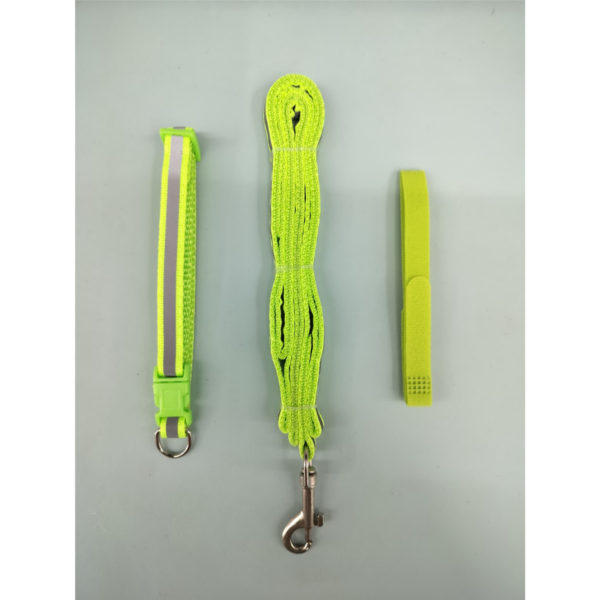 Set of 3 pcs leash , collar different color