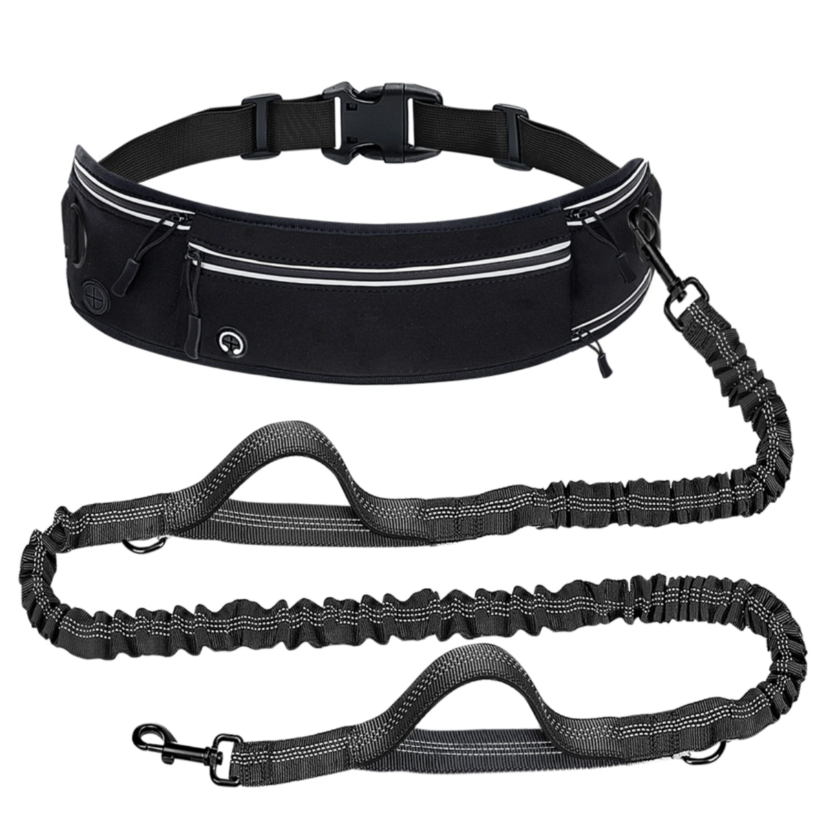 Hands free dog Leash Black