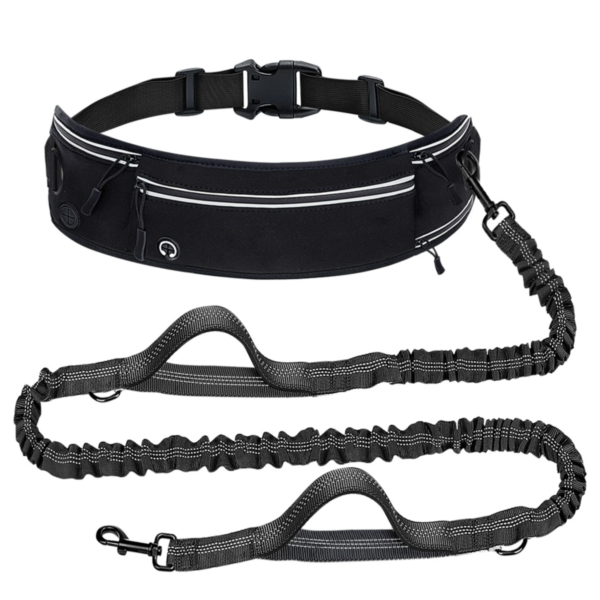 Hands free dog Leash Black