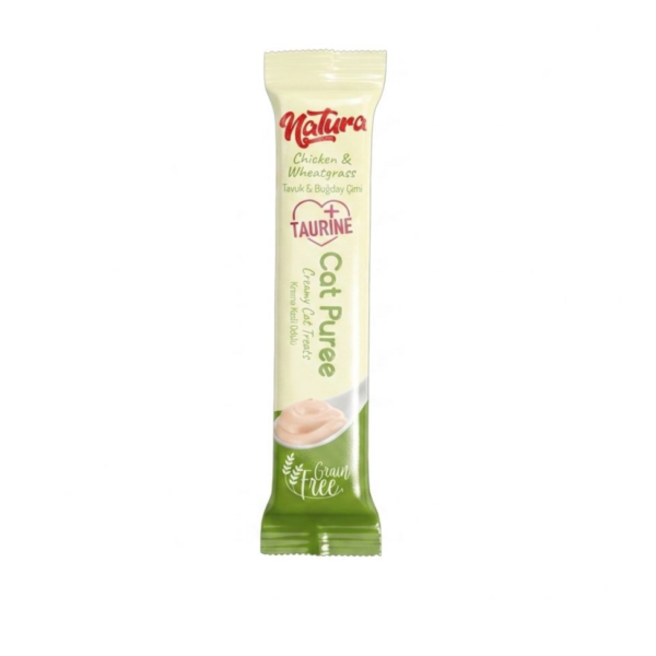 Cat treat With Taurine , Creamy chick & wheatgrass 12 g
