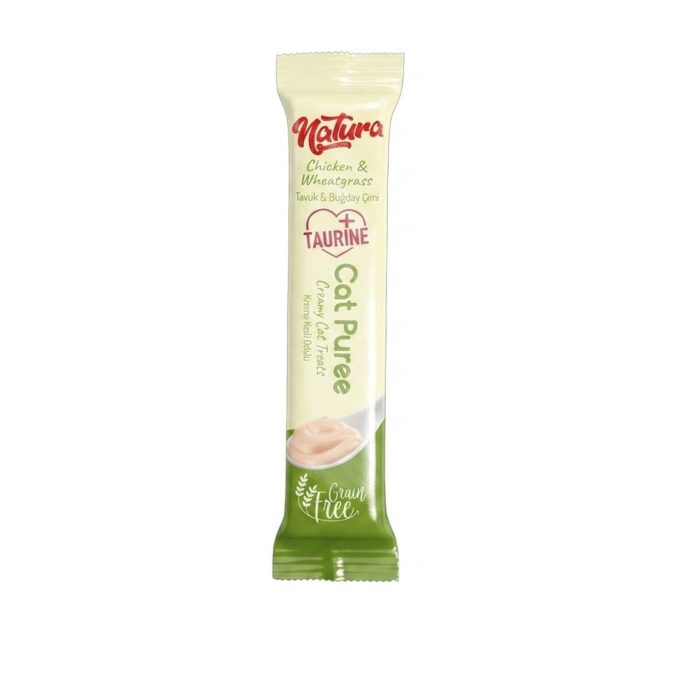 Cat treat With Taurine , Creamy chick & wheatgrass 12 g