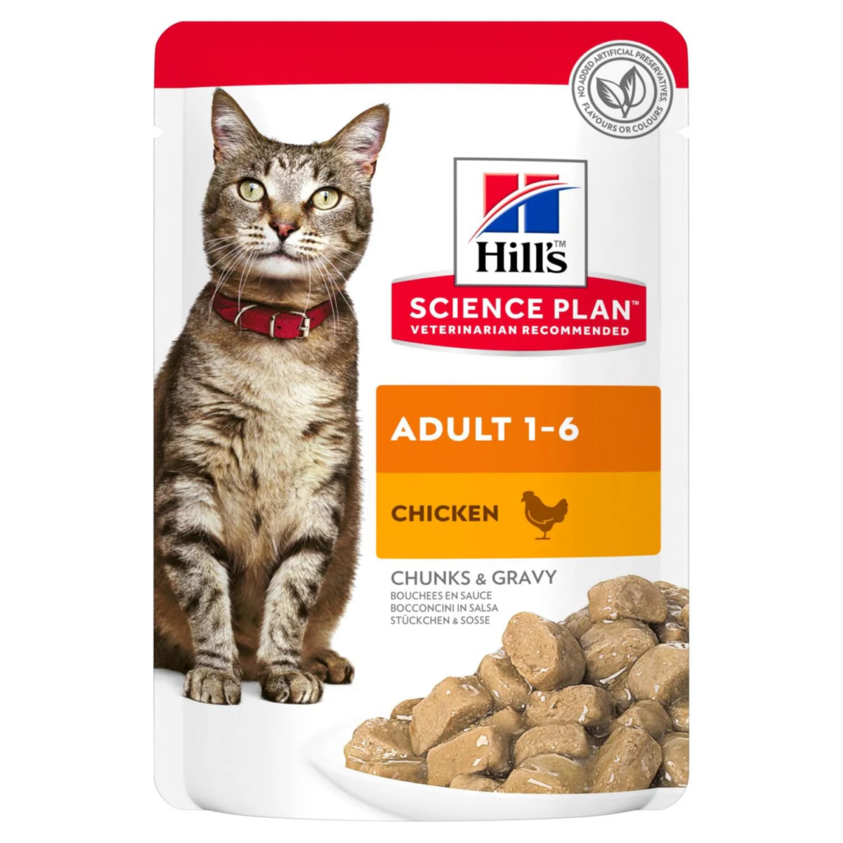 Hills adult wet cat food with chicken 85 g