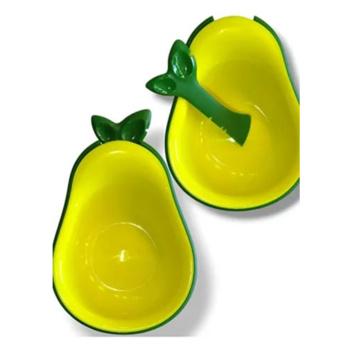 Avocado-Shaped Pet Food Bowl
