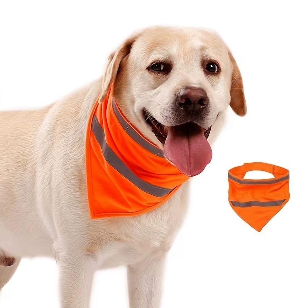 Dog Reflective Vest M Neon Orange