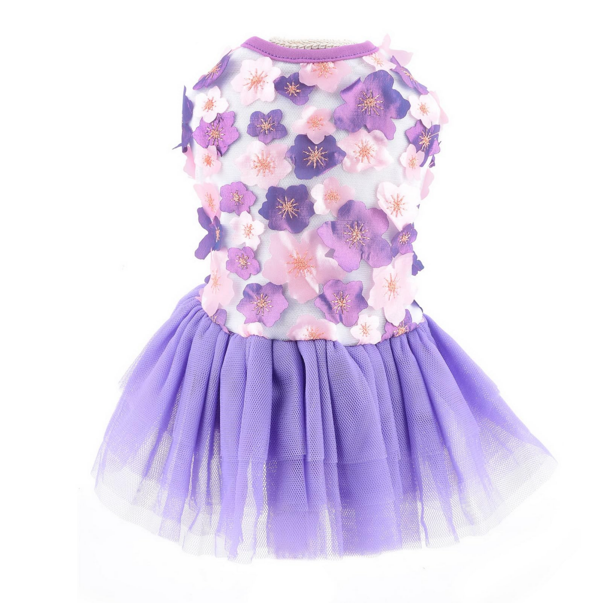 Pet Dress Purple L Size