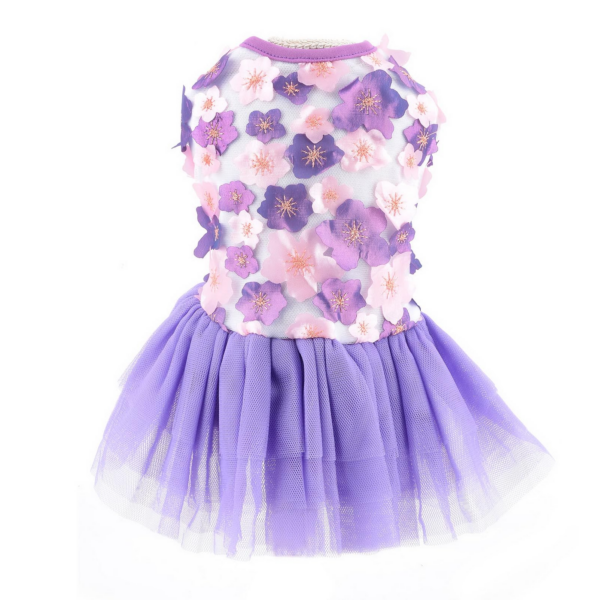 Pet Dress Purple L Size