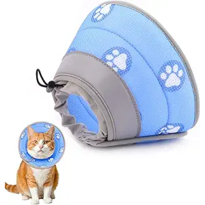 Soft Cone Cat Recovery Collar To Prevent Licking After Surgery Adjustable Large