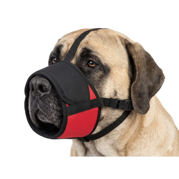 Shinylin Dog Muzzle Red color size XXXL
