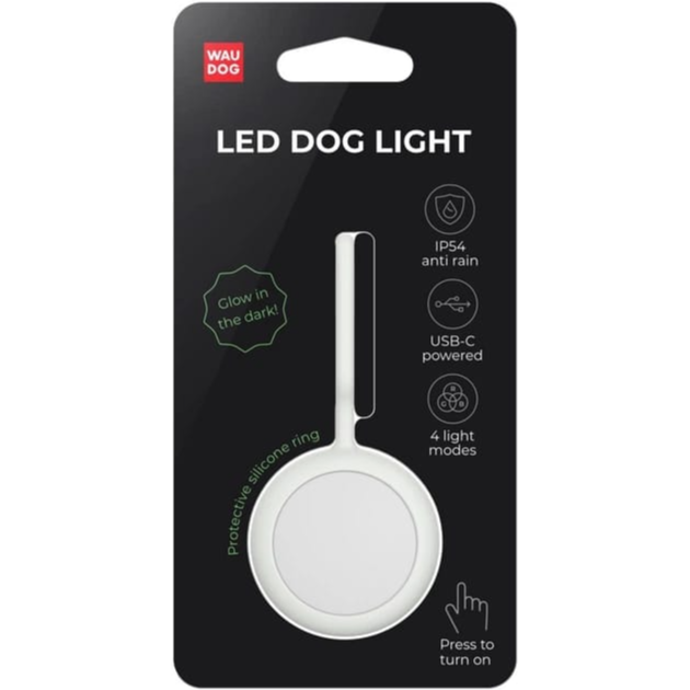 WAUDOG LED dog light, glowing silicone case