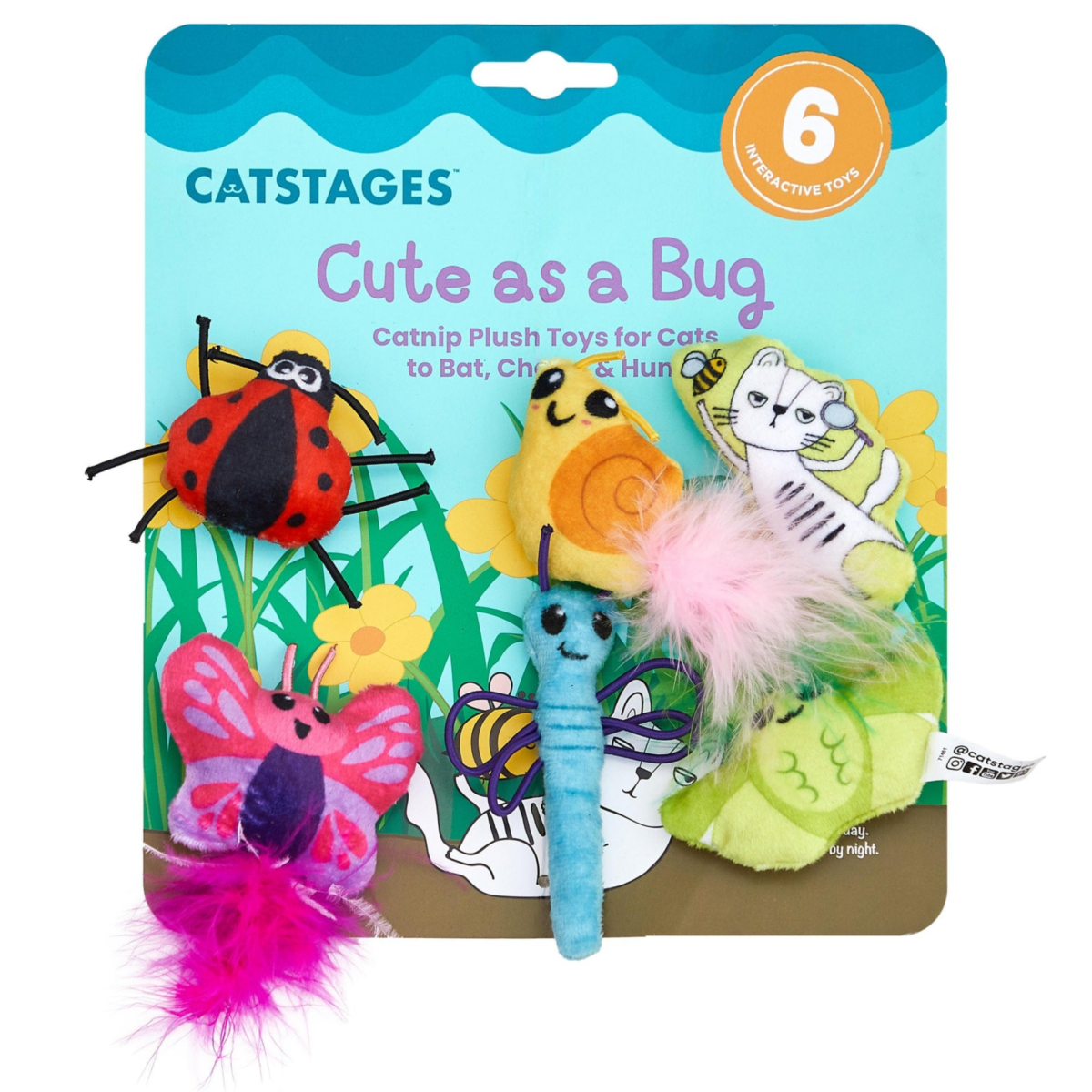 Catstages Cute as A Bug Set of 6 Pcs for cats