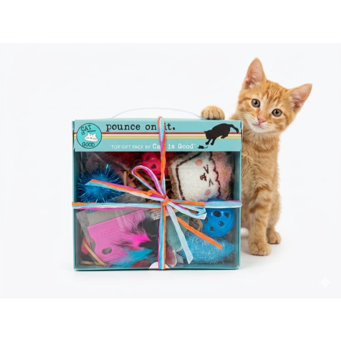 set of cat toy Pounce on it